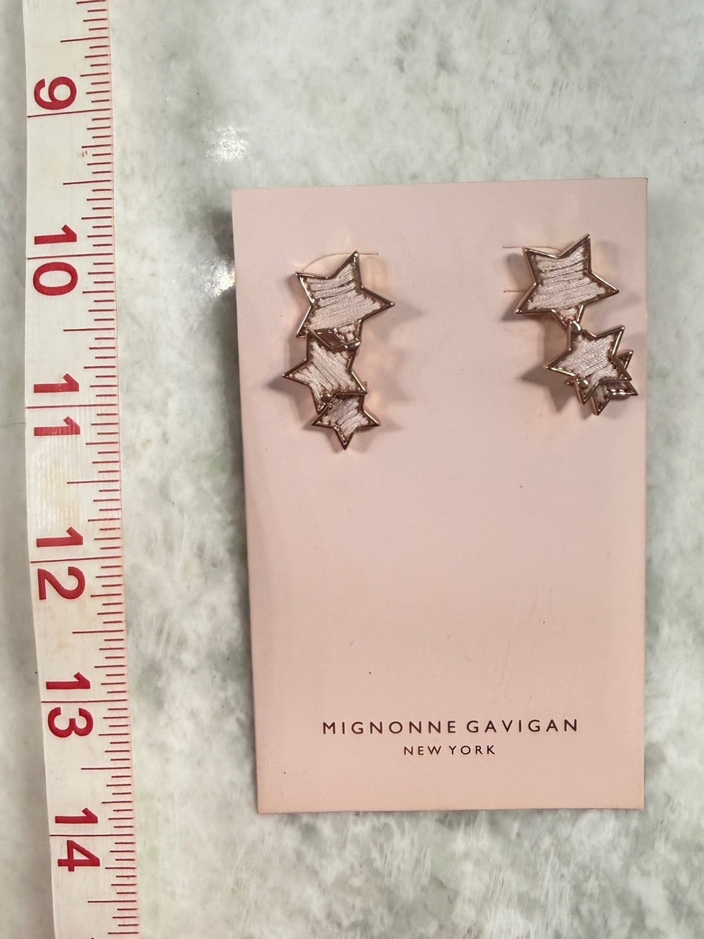 Mignonne Gavigan Rose Gold Star Stud Earrings